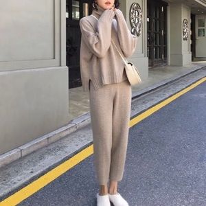 Chic coord knit set